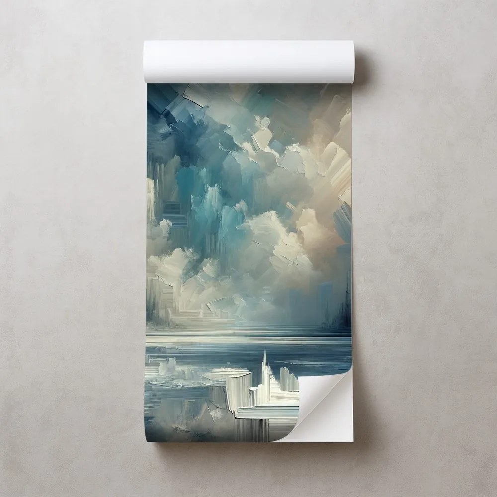 Самозалепващ тапет – Импресионистичен зимен пейзаж