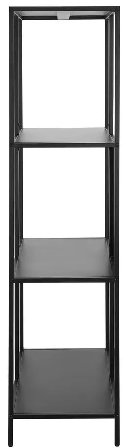 Черна метална библиотека 75x144 cm Charleston – Støraa