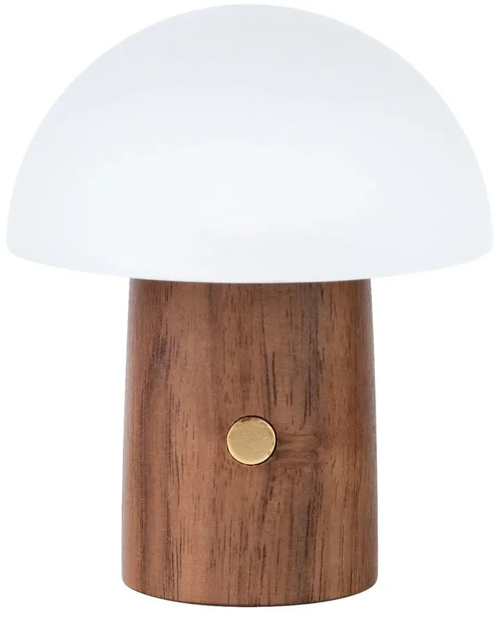 LED настолна лампа в бял и тъмно естествен цвят (височина 7 cm) Alice Mushroom – Gingko