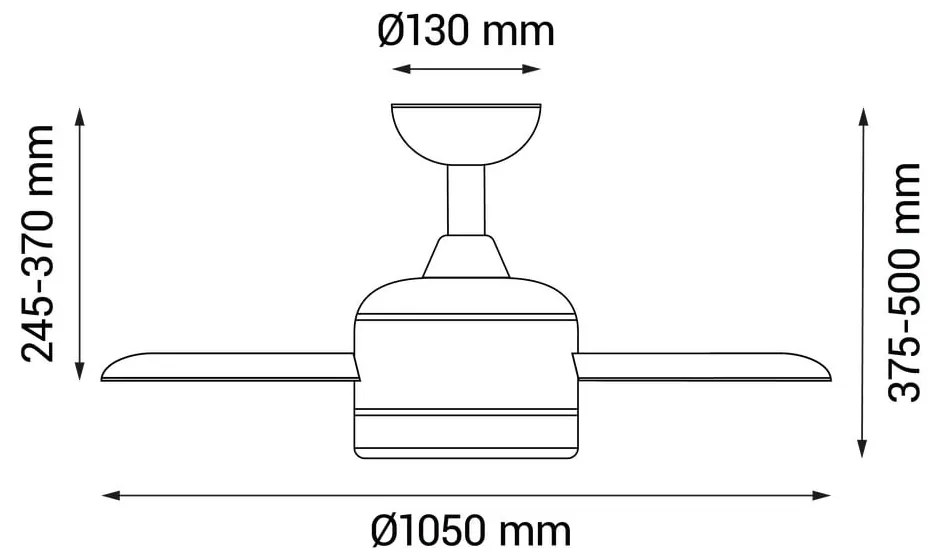 Осветително тяло за таван с таймер и вентилатор в светло естествен цвят ø 13 cm Achilia – SULION