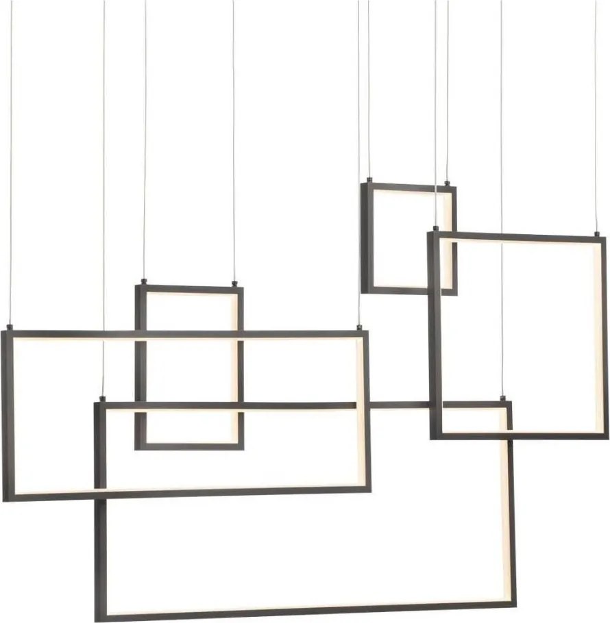 Redo 01-2318 - LED Димируем пендел PLANA LED/80W/230V черен