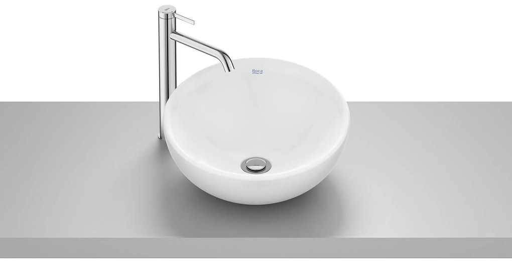 Умивалник върху плот, A32787K000, Roca, порцелан, бял, 38х38х17см