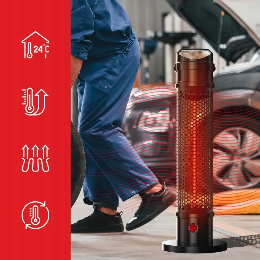 Инфрачервен нагревател MalTec INFRA1200W 360°