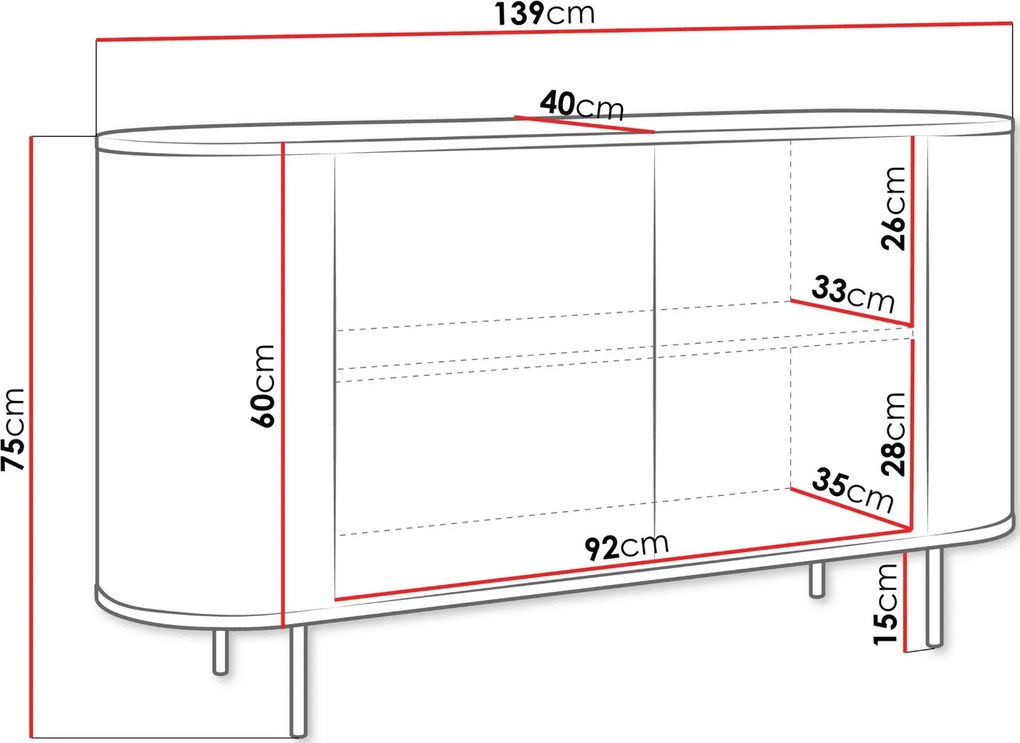Скринов шкаф Lygrint I-черен мрамор - черно