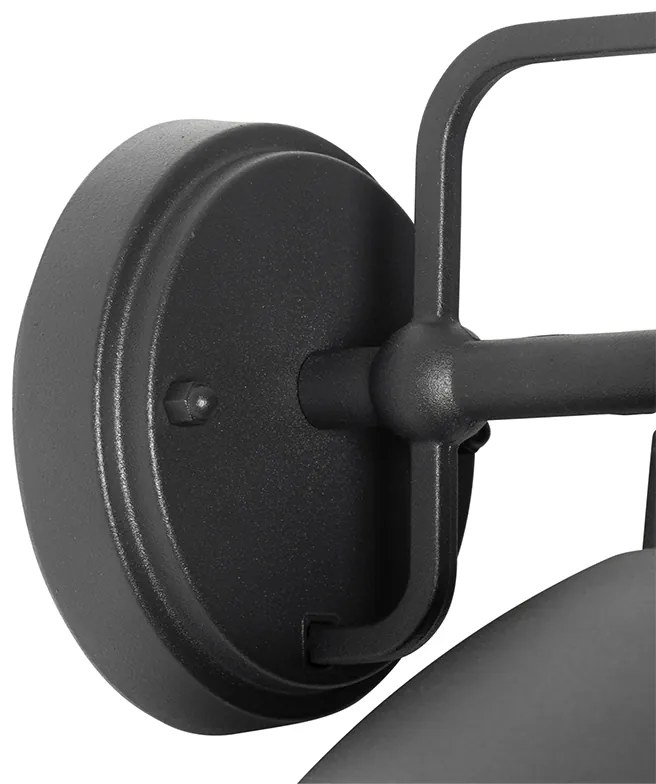 Модерна външна стенна лампа черна IP44 - Marcel