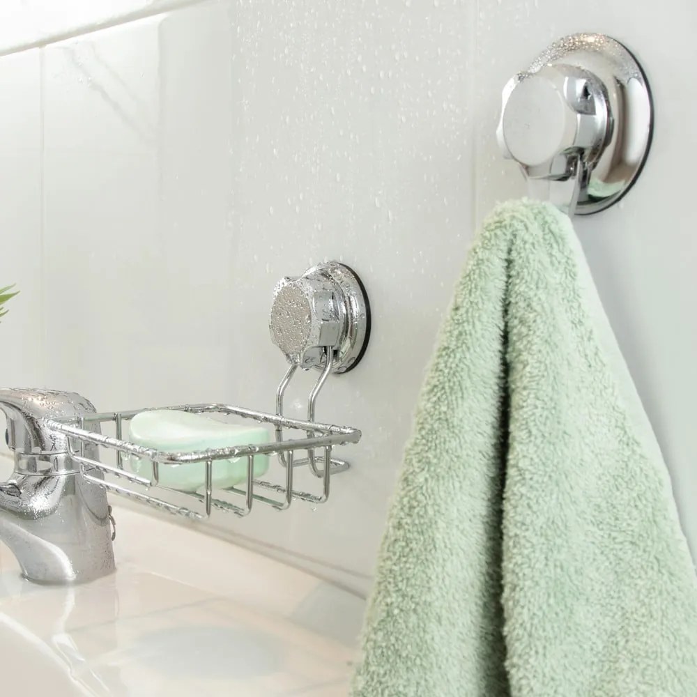 Самозадържащ се стоманен дозатор за сапун в сребристо Bestlock Bath - Compactor