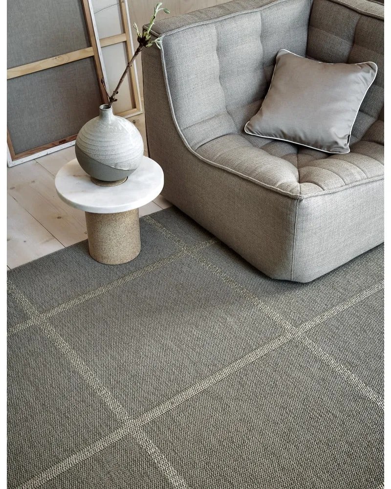 Бежов килим за открито и закрито 70x100 cm Ada Dark Linen – Pappelina