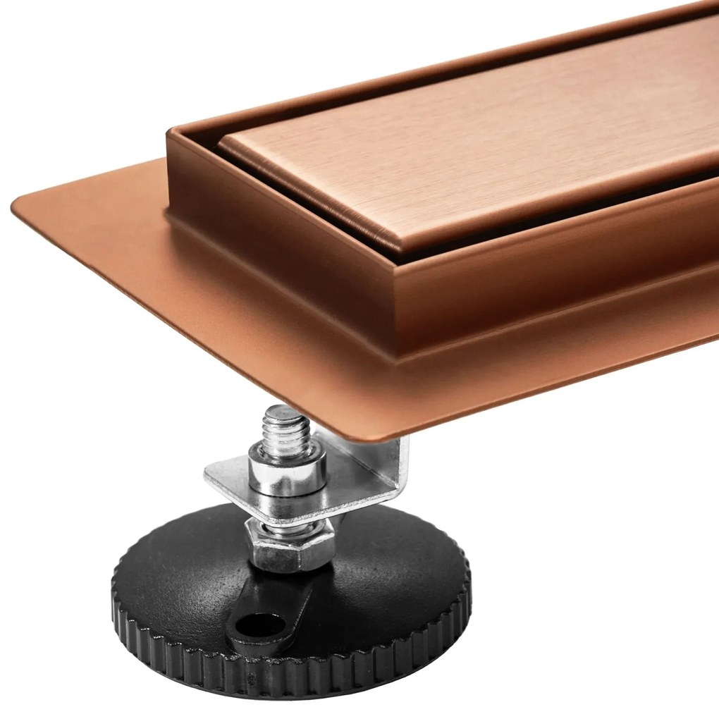 Линеен отводнител REA Neox pro Brushed Copper 100