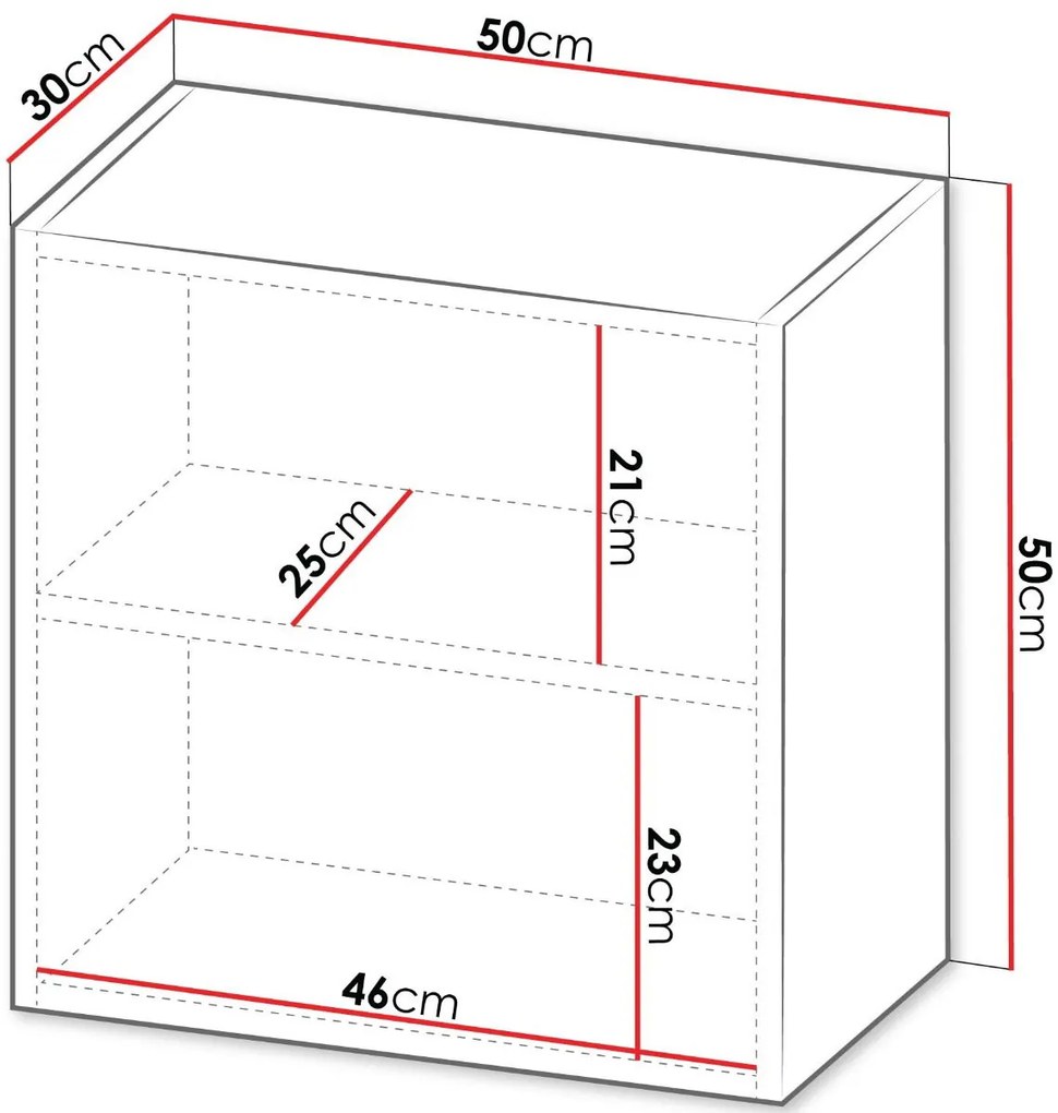 Окачен шкаф Капитал II-черен