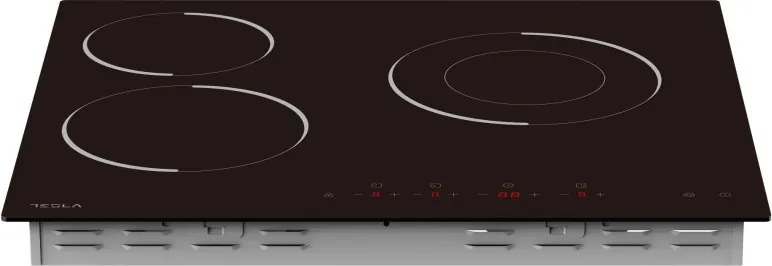 Стъклокерамичен плот за вграждане Tesla HV6300MB, 5700W, 9 степени, Таймер, Индикатор за гореща повърхност, Защита от деца, Черен