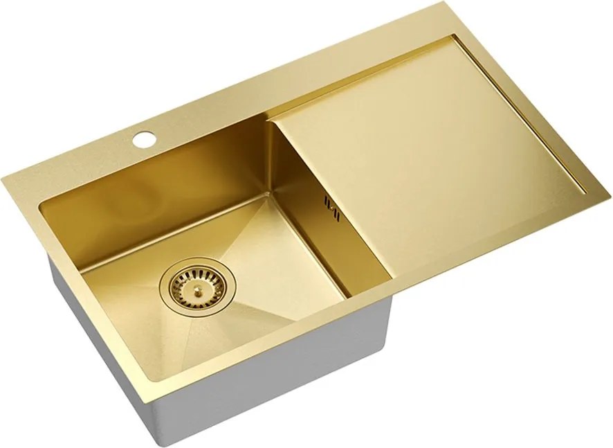 Стоманена мивка RUSSEL 111 Gold