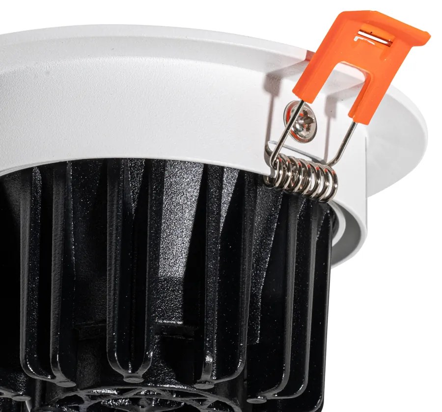 Вграден прожектор бял 9,5 см с LED 1300 lm димируем IP65 - Gaius