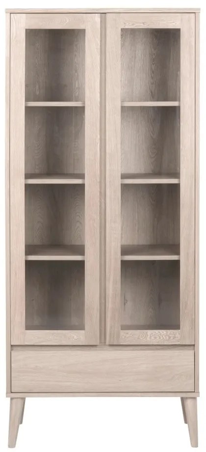 Витрина от декор от дъб естествена 80x178 cm Nagano – Actona