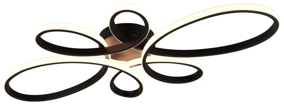 Черна LED светлина за таван 45,5x83 cm Fly - Trio