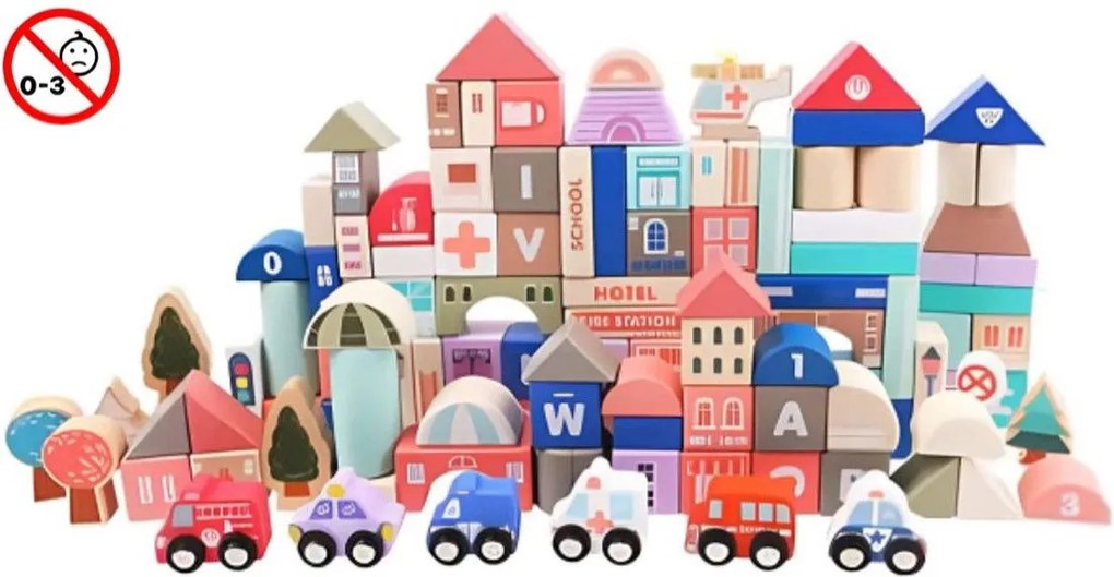 Детски комплект с блокчета Joyland City Blocks