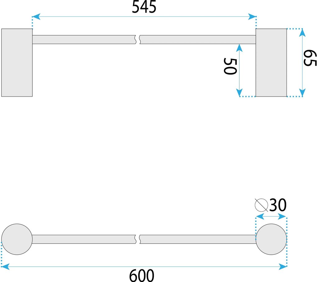 Закачалка за баня 9703 Prism Brush Copper