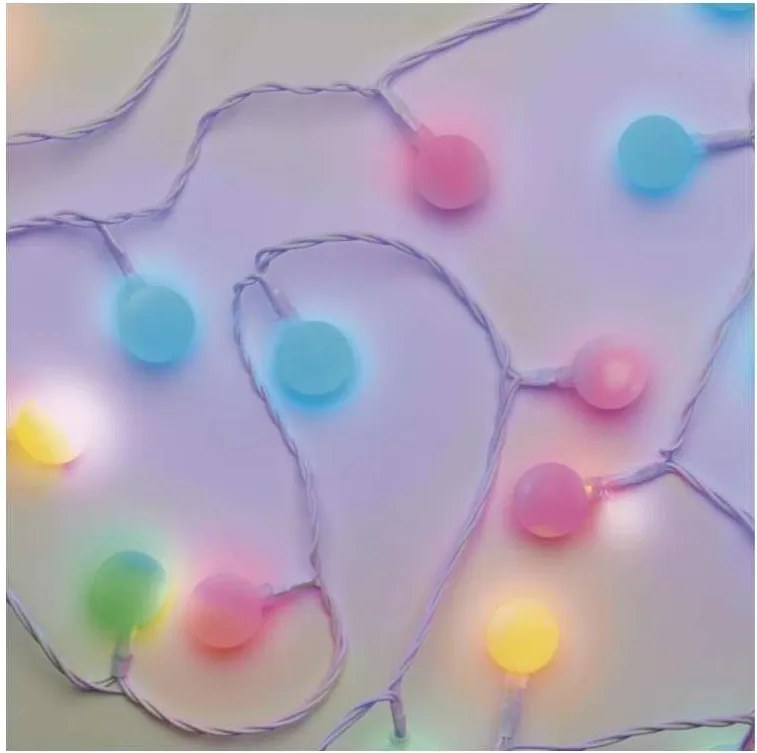 LED  външна гирлянда 40xLED/9m IP44 многоцветна