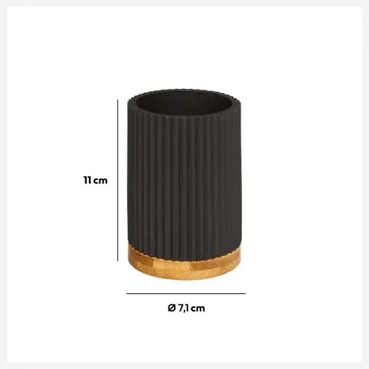 Поставка за четки за зъби 5five Modern Color - Черен