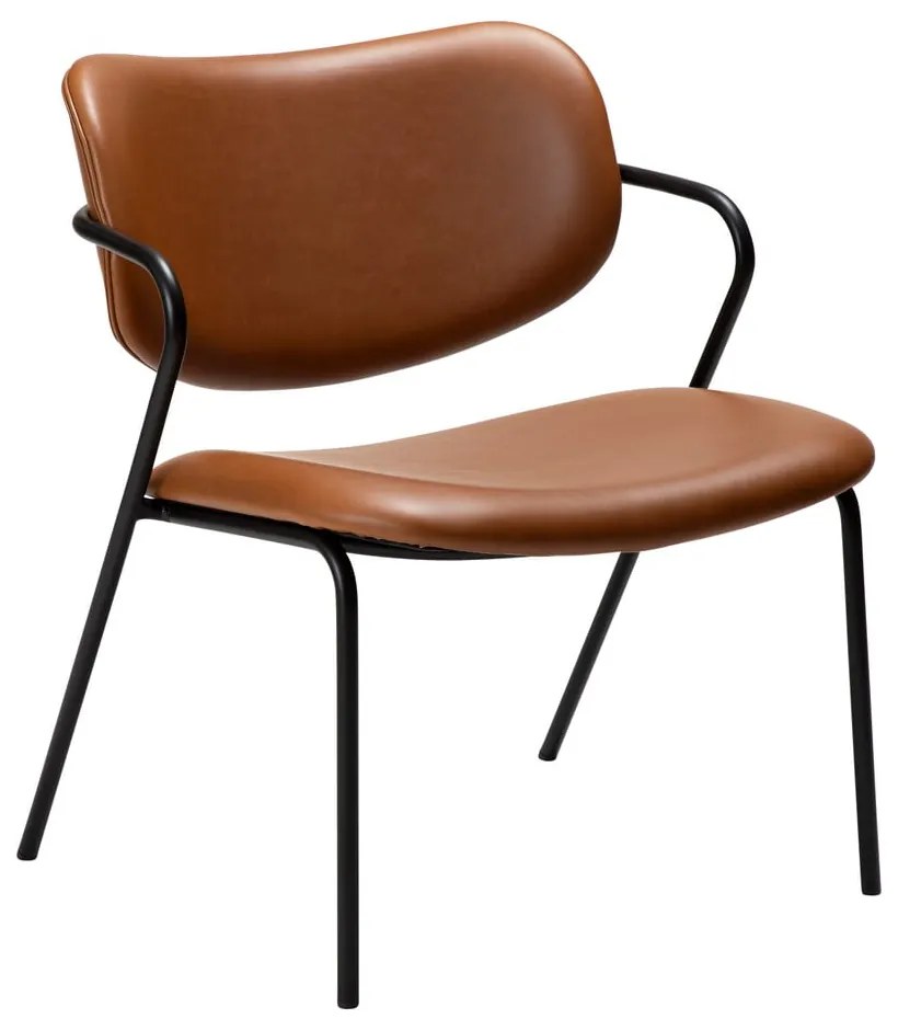 Кафяв фотьойл от изкуствена кожа в цвят коняк Zed - DAN-FORM Denmark