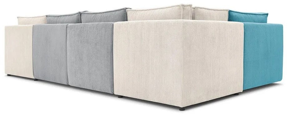 Променлив ъглов U-образен диван от велур Nihad modular - Bobochic Paris