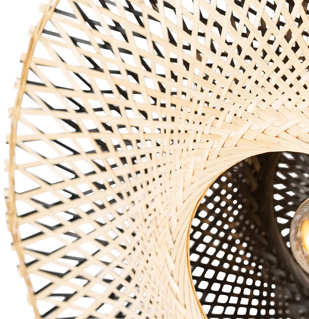 Интелигентна стенна лампа бамбук 50 см с щепсел с Wi-Fi A60 - Rina