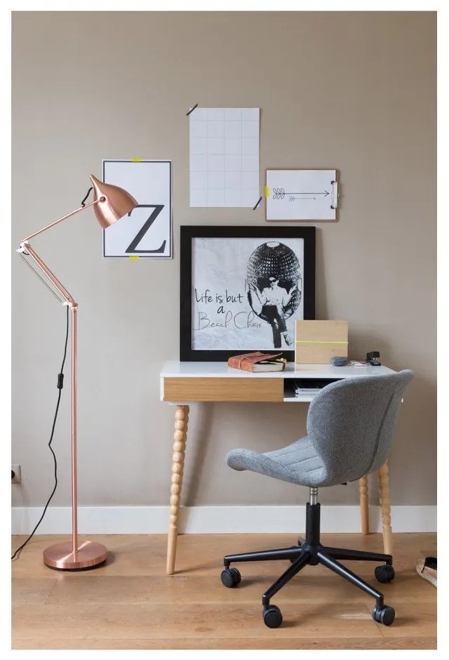 Сив офис стол OMG - Zuiver