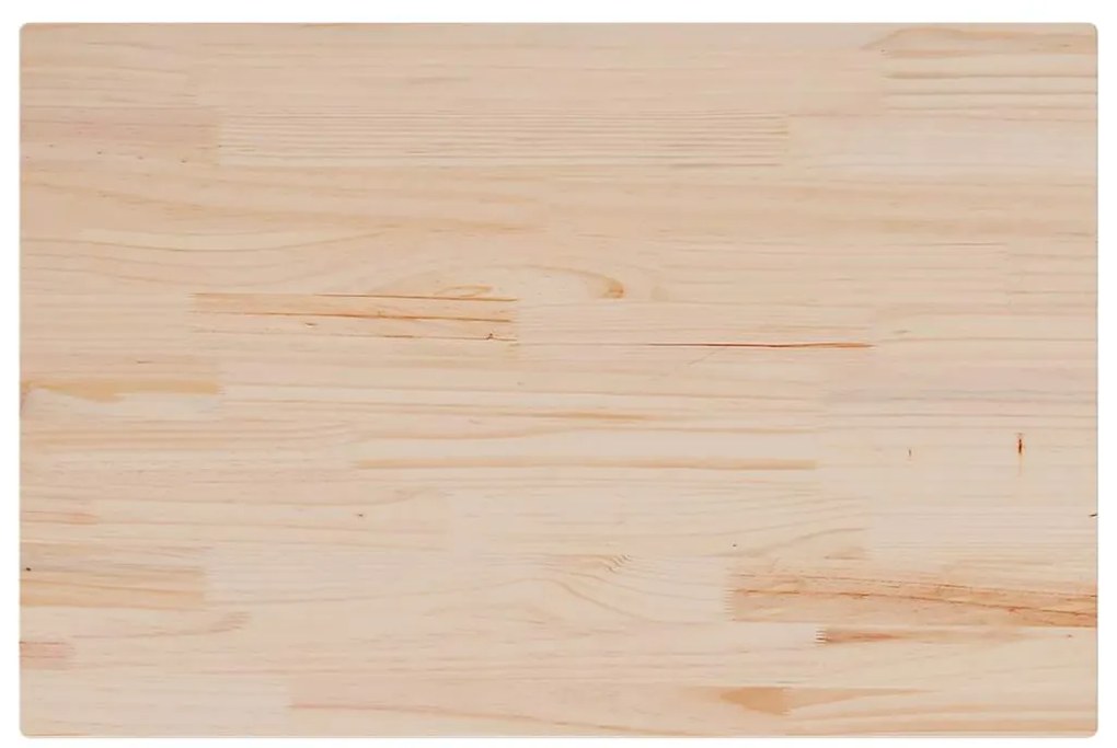 847413 vidaXL Плот за маса, 80x50x1,7 см, правоъгълен, бор масив
