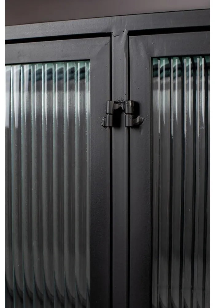 Черен метален шкаф 150x90 cm Boli - Dutchbone