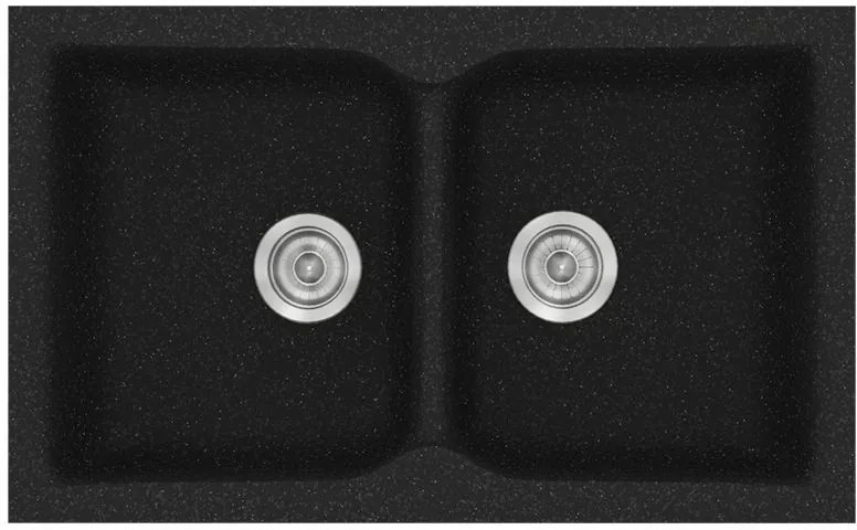 Мивка Sanitec 336-Granite Black