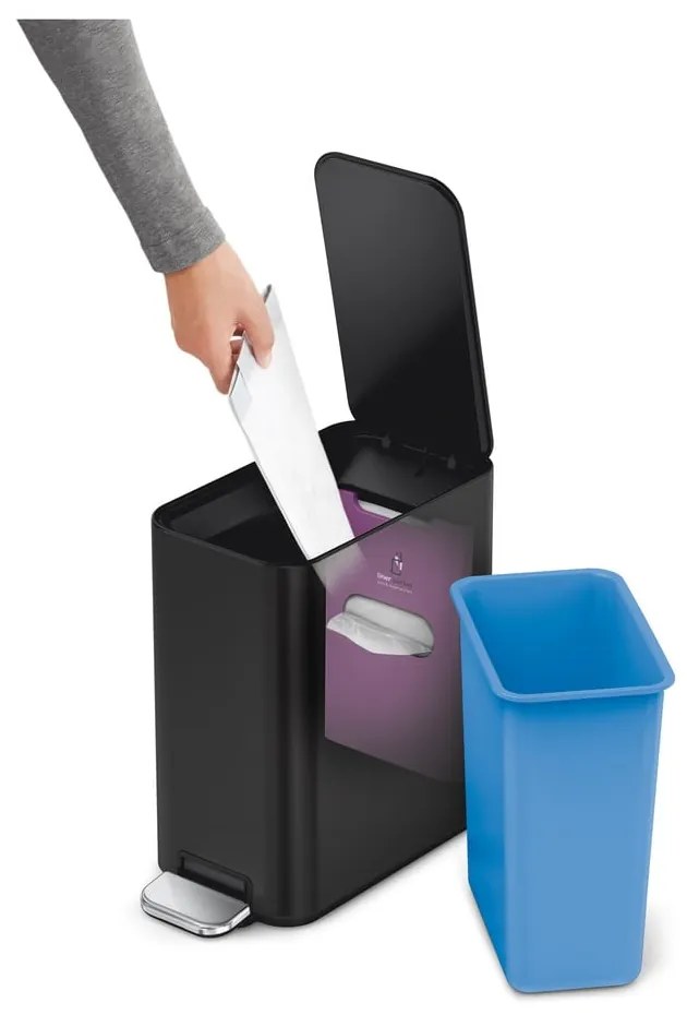 Кошче за отпадъци от неръждаема стомана 5 л - simplehuman