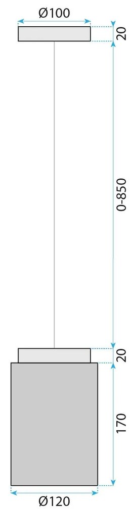 Пендел APP1810-1CP Frosted Grey