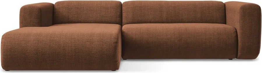 Теракотен ъглов диван (ляв ъгъл) Ekahi – Makamii