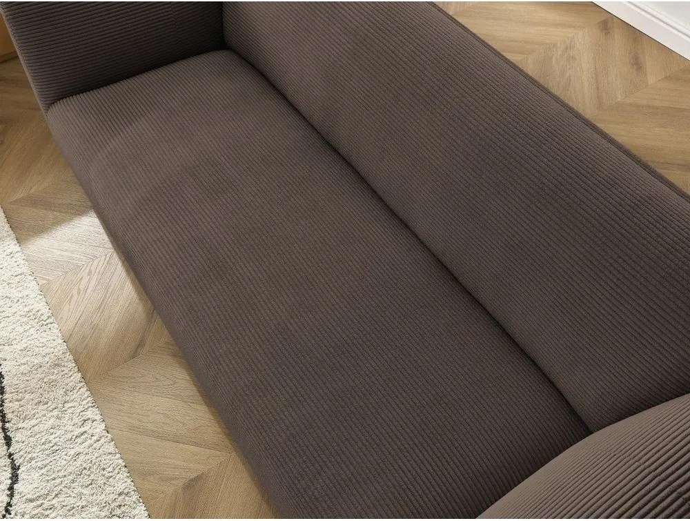 Кафяв диван от рипсено кадифе 242 cm Giorgia – Bobochic Paris