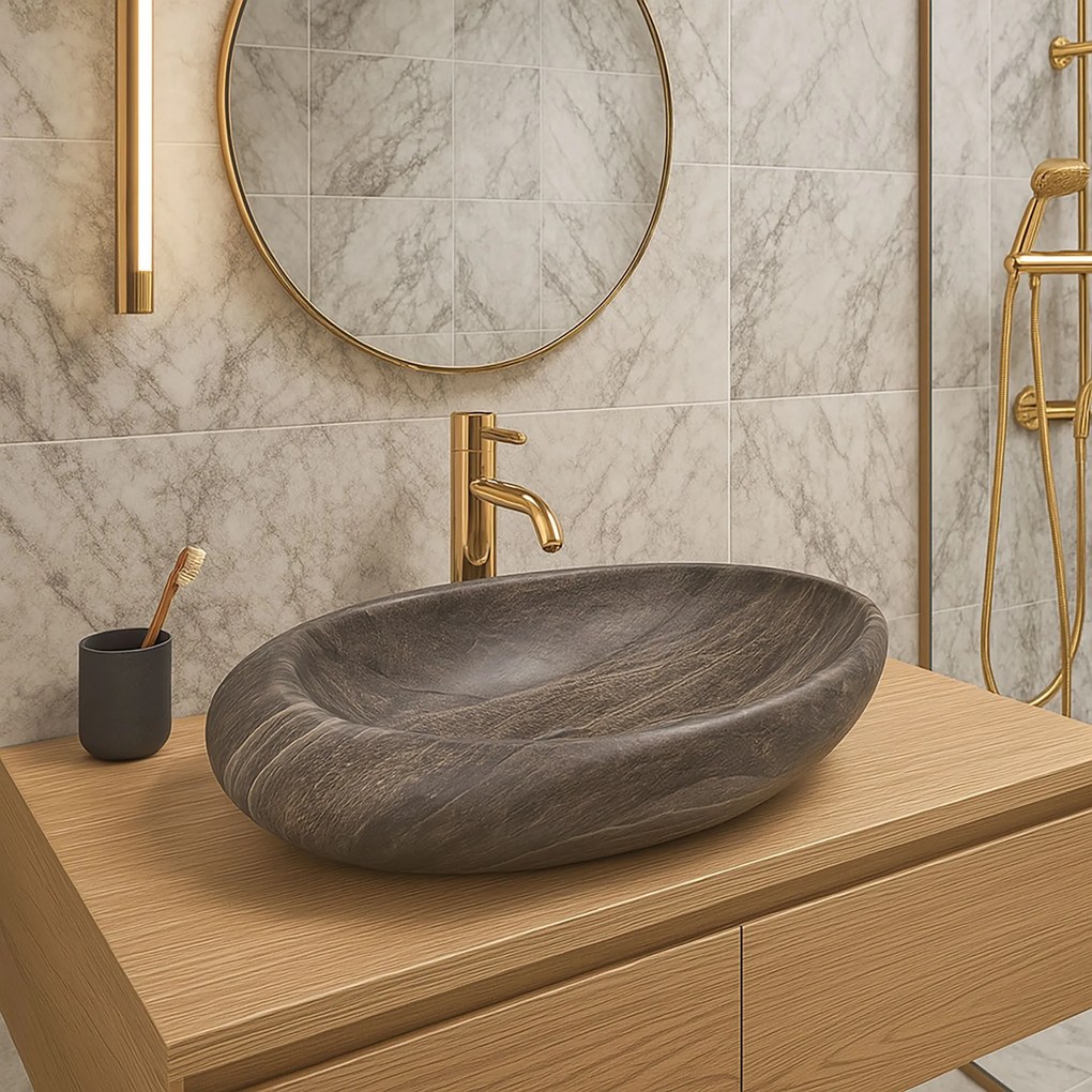 Умивалник за плот Rea Roxy A Stone D.Grey