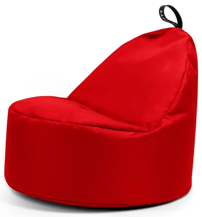 Червен пуф Round XL – So Soft?