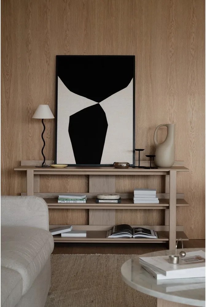 Конзолна маса с дъбов плот в светло естествен цвят 43x150 cm Kilian – Rowico