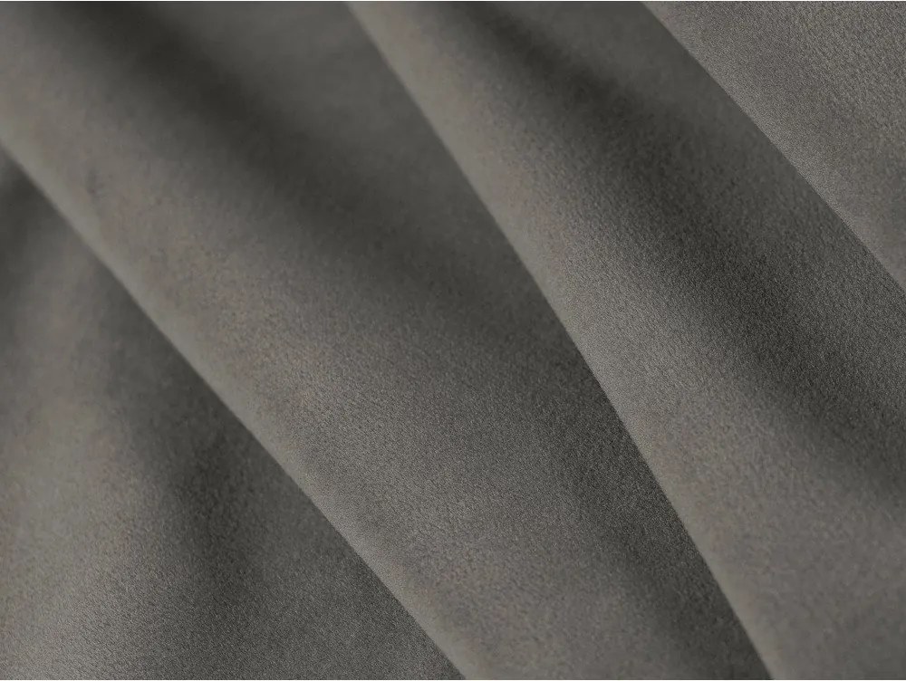 Сиво двойно легло 160x200 cm тапицирано с място за съхранение с включена подматрачна рамка Eric – Micadoni