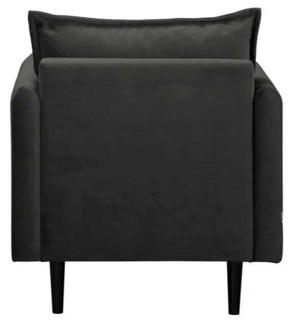 Тъмносиво кадифено кресло Juli – Ropez