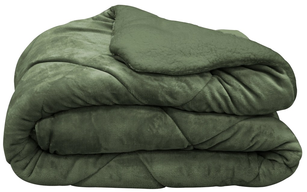 2 в 1 Одеяло шерпа/олекотена завивка Artisti Italiani Reverie 160/220 зелено