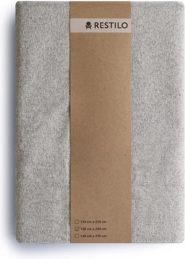 Кафяво-сиво затъмняващо перде 140x250 cm Corita – Restilo