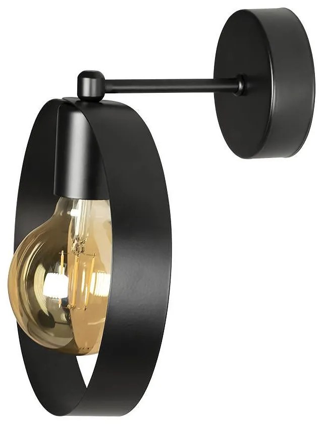 Аплик МАРТИС S, черен, 1xE27