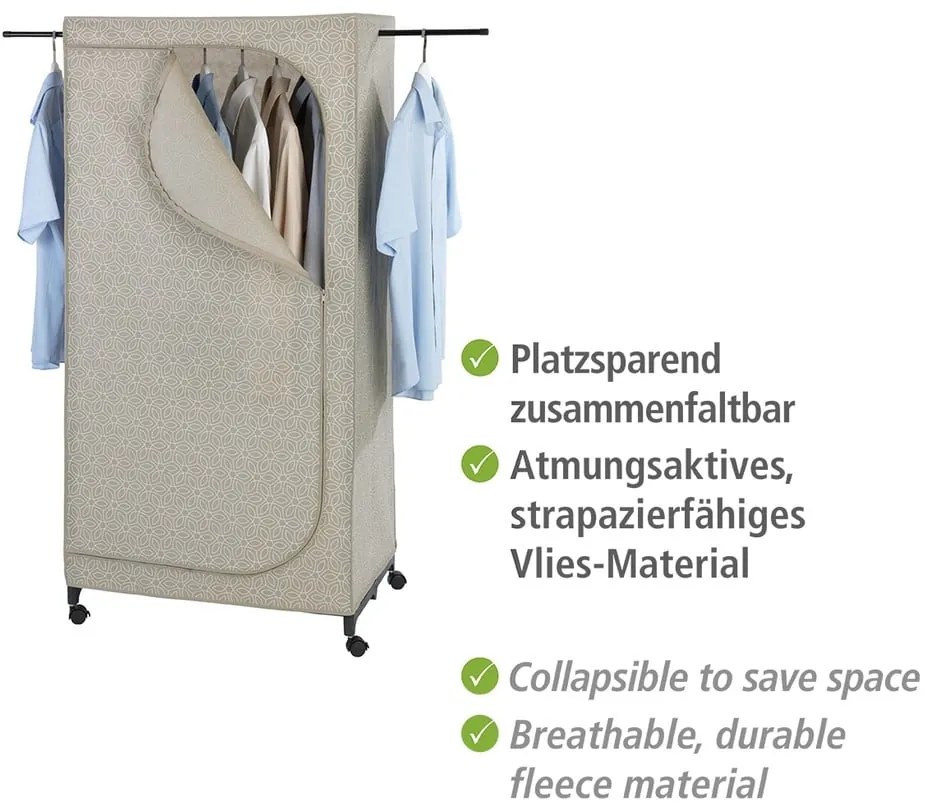 Бежов текстилен гардероб 75x160 cm Balance – Wenko