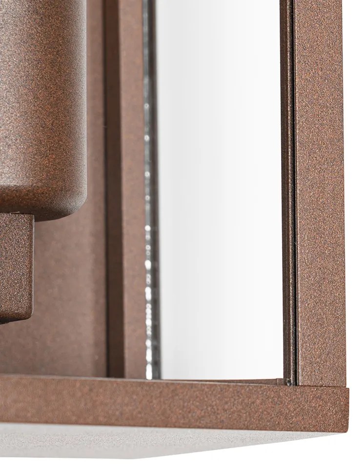 Интелигентна стенна лампа ръждиво кафява 26 см IP44 с WiFi ST64 - Charlois