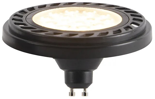 GU10 Димируема LED AR111 Черна 8W 600lm 2700K