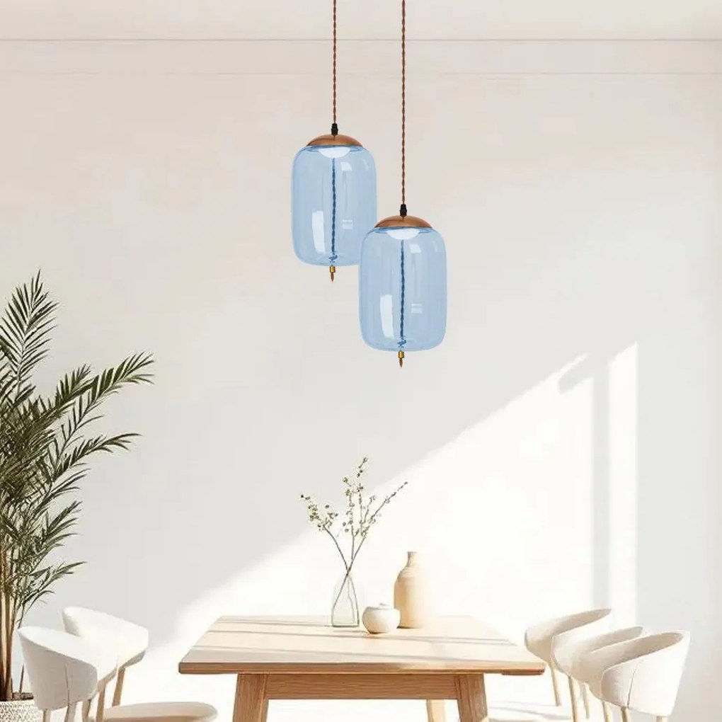 Стъклен пендел Blue APP443-CP