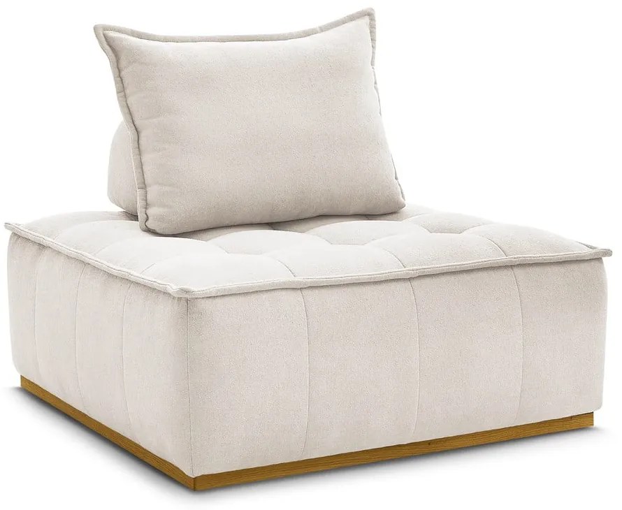 Бяло шенилово кресло Elisa – Bobochic Paris