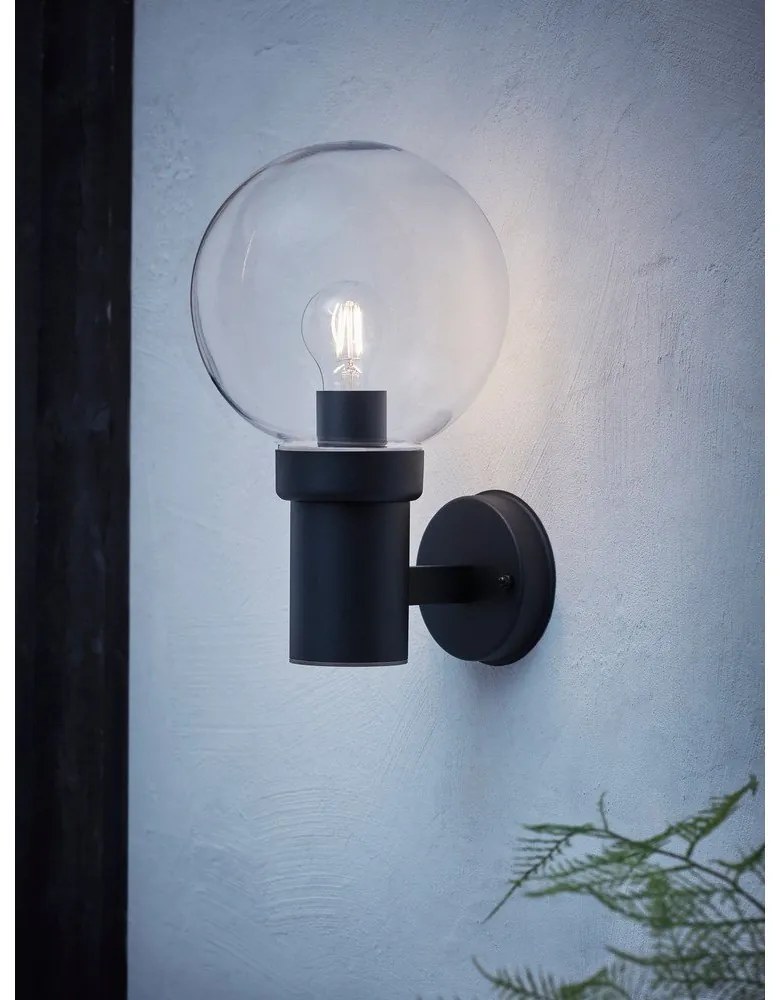 Черна стенна лампа Caris - Markslöjd