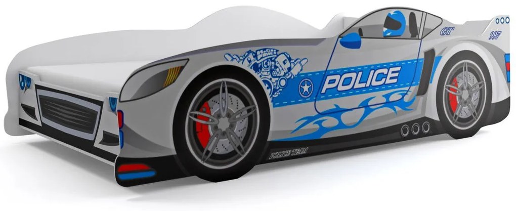 Бебешко креватче полиция-сребро