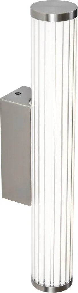 Ретро стенна лампа Gunmetal 40.4cm вкл. LED IP44 - Coco