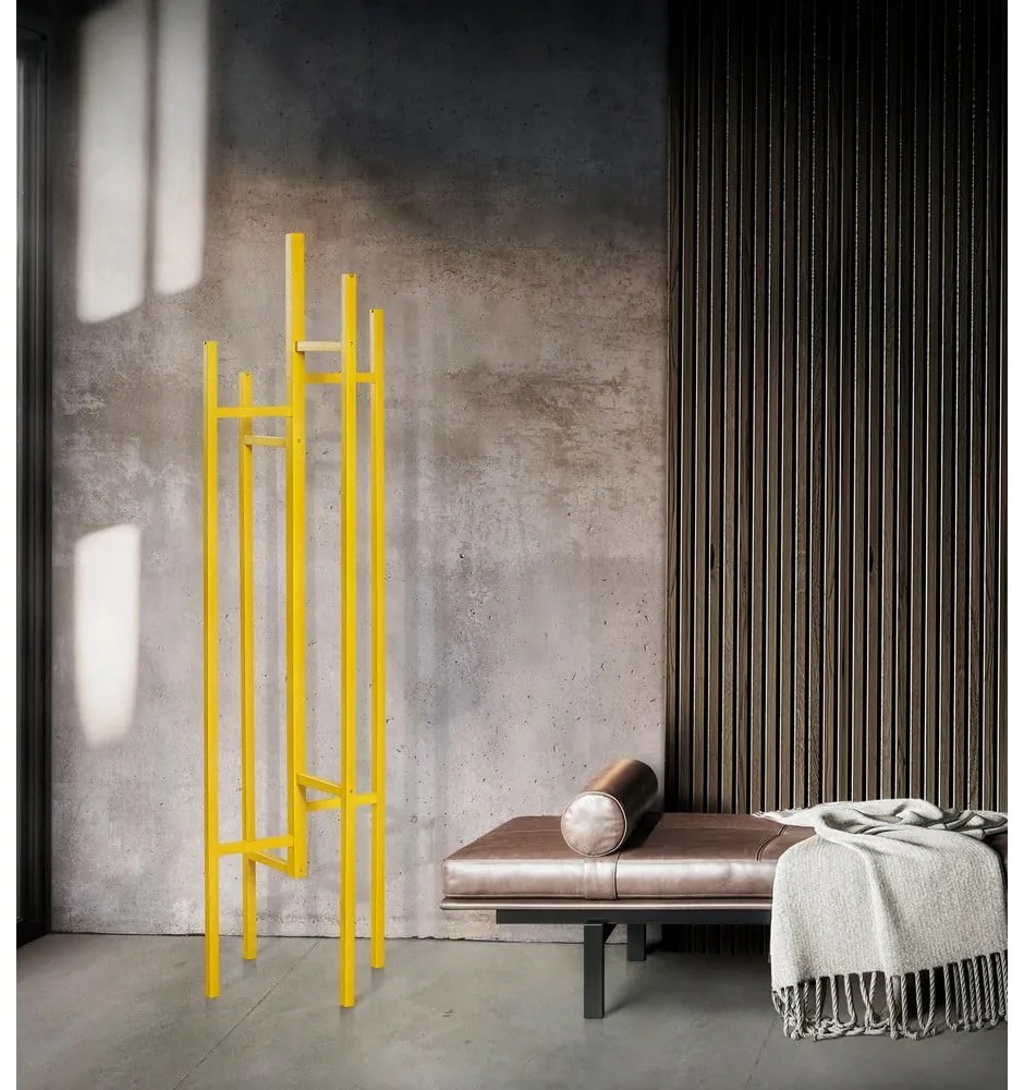 Горчичножълт шкаф за дрехи Eigen - Woodman